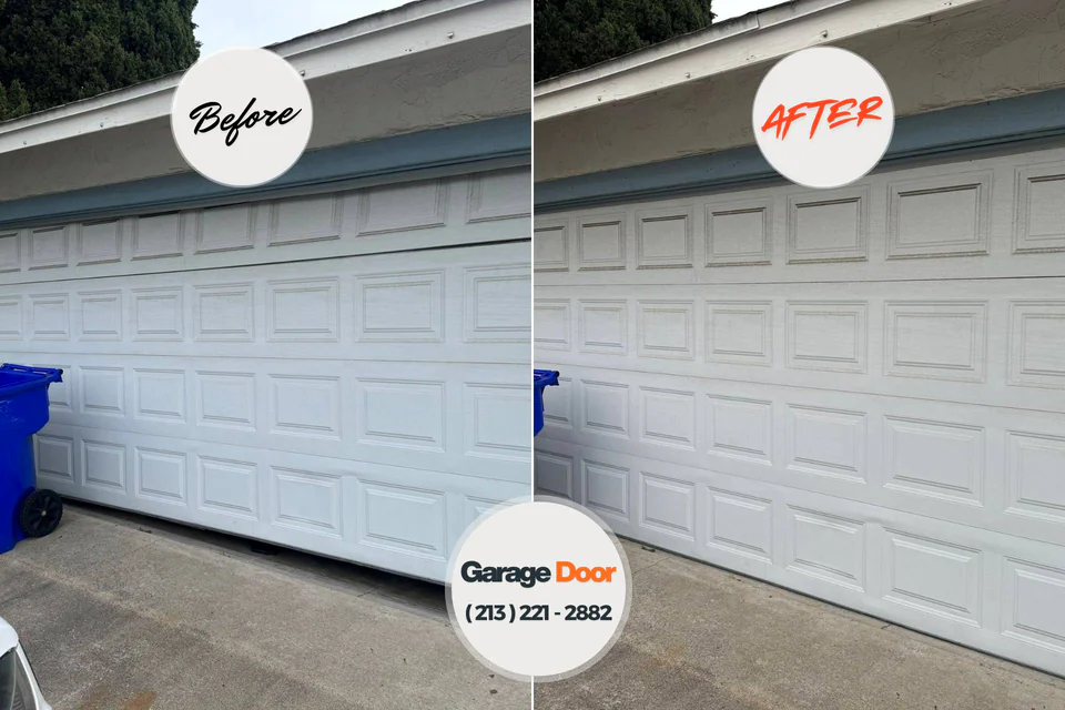 Before and after: garage door repair Philipsburg, PA